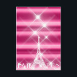 Eiffel Torn Paris Möhippa Sweet 16th Diamond Rosa Inbjudningar<br><div class="desc">Original,  chic,  luxuriös inbjudningskort för möhippan florenceK</div>
