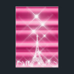 Eiffel Torn Paris Möhippa Sweet 16th Diamond Rosa Inbjudningar<br><div class="desc">Original,  chic,  luxuriös inbjudningskort för möhippan florenceK</div>