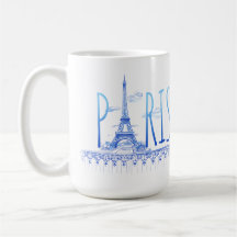 Eiffel Torn Paris Mugg