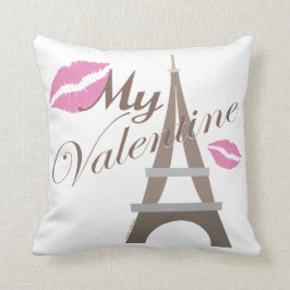 Eiffel Torn Paris My Valentine Kudde