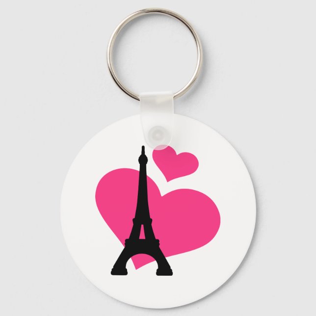 Eiffel Torn Paris Nyckelring (Framsida)