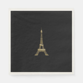 Eiffel Torn Paris Pappra Napkins Party Pappersservett