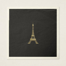 Eiffel Torn Paris Pappra Napkins Party Pappersservett