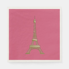 Eiffel Torn Paris Pappra Napkins Party Pappersservett