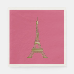 Eiffel Torn Paris Pappra Napkins Party Pappersservett