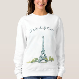 Eiffel Torn Paris Pen och Bläck Sketch  Paris Life T Shirt