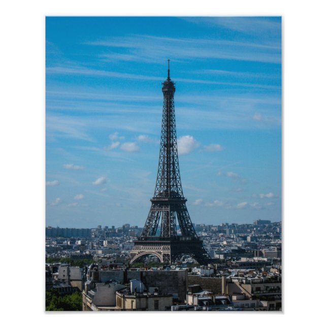 Eiffel Torn, Paris - Photo Print Fototryck (Framsidan)