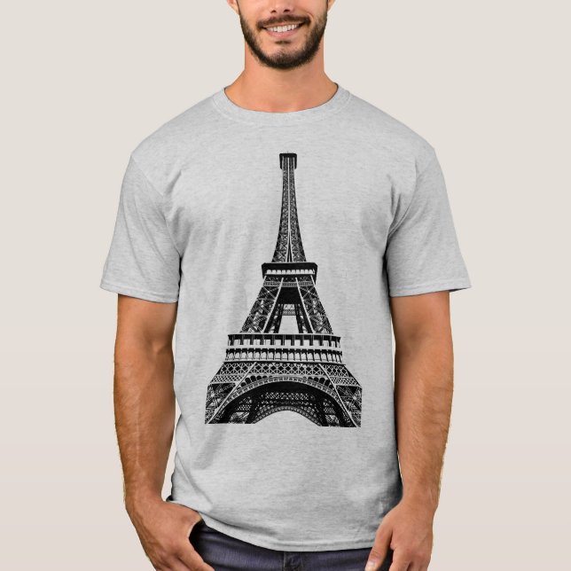 Eiffel Torn Paris Pop Art Template Manar Modern T Shirt (Framsida)