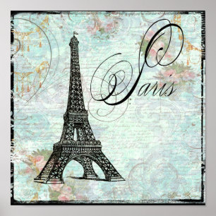 Eiffel Torn Paris Poster Skriv ut