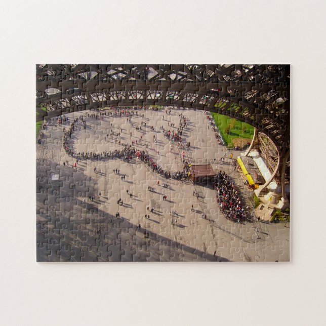 Eiffel Torn Paris. Pussel (Horisontell)