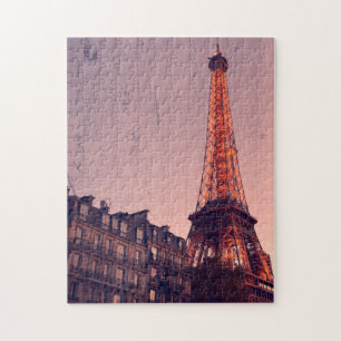Eiffel Torn - Paris Retro Stil - 11 x 14 - 252 pcs Pussel