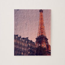 Eiffel Torn - Paris Retro Stil - 8 x 10 - 110 pcs.