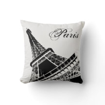 Eiffel Torn Paris Snyggt Black and White