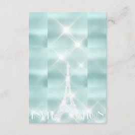Eiffel Torn Paris Sparkly Stars Tiffany Diamond Inbjudningar