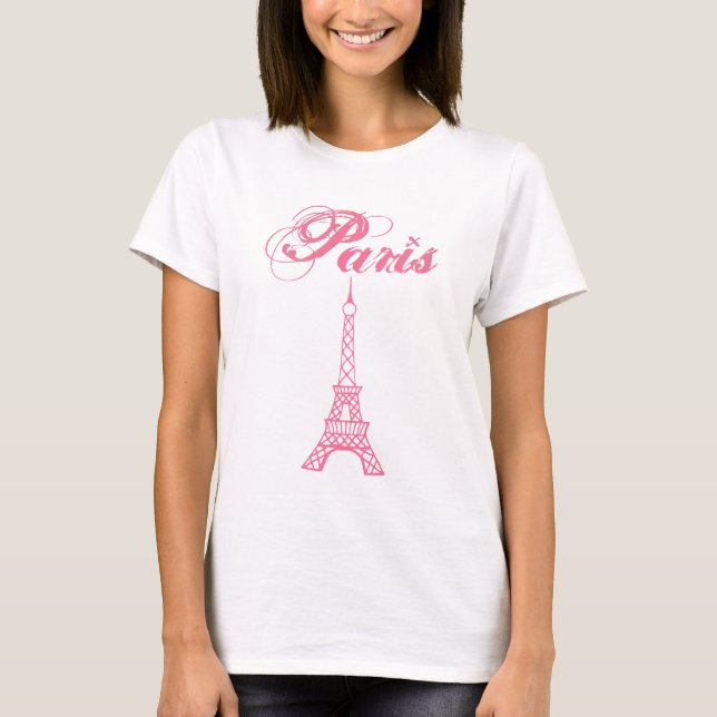 Eiffel Torn Paris T-Shirt (Framsida)