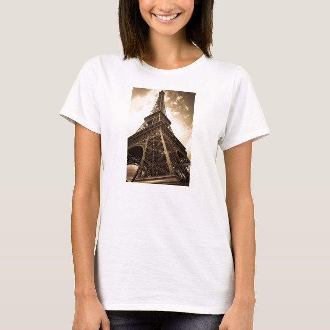 Eiffel torn Paris Tee Shirt (Framsida)