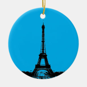 Eiffel Torn Paris Travel Julgransprydnad Keramik
