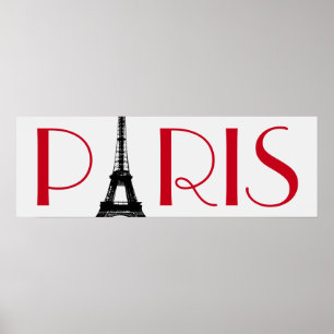 Eiffel Torn Paris Travel Poster