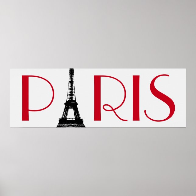Eiffel Torn Paris Travel Poster (Framsidan)