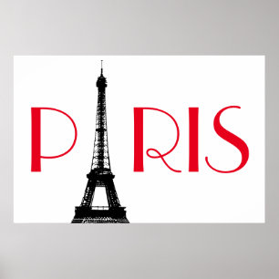 Eiffel Torn Paris Travel Poster