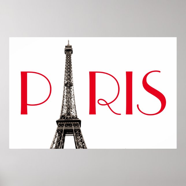 Eiffel Torn Paris Travel Poster (Framsidan)