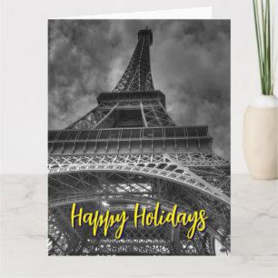 Eiffel Torn Paris Travel Vintage Retro Art Kort