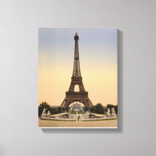 Eiffel torn Paris, utläggninguniversal 1900 Canvastryck