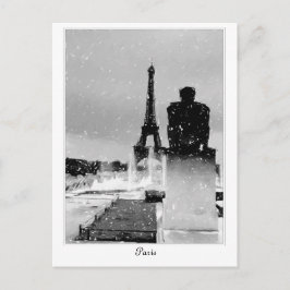 Eiffel Torn, Paris Vykort