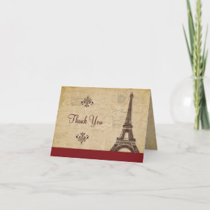 Eiffel Torn Parisian Tack Kort