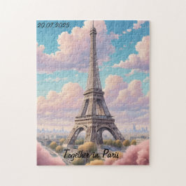 Eiffel Torn Personlig Puzzle Pussel