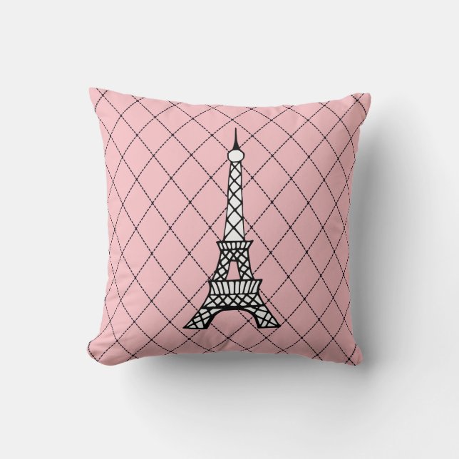 Eiffel Torn Pillow Kudde (Framsida)