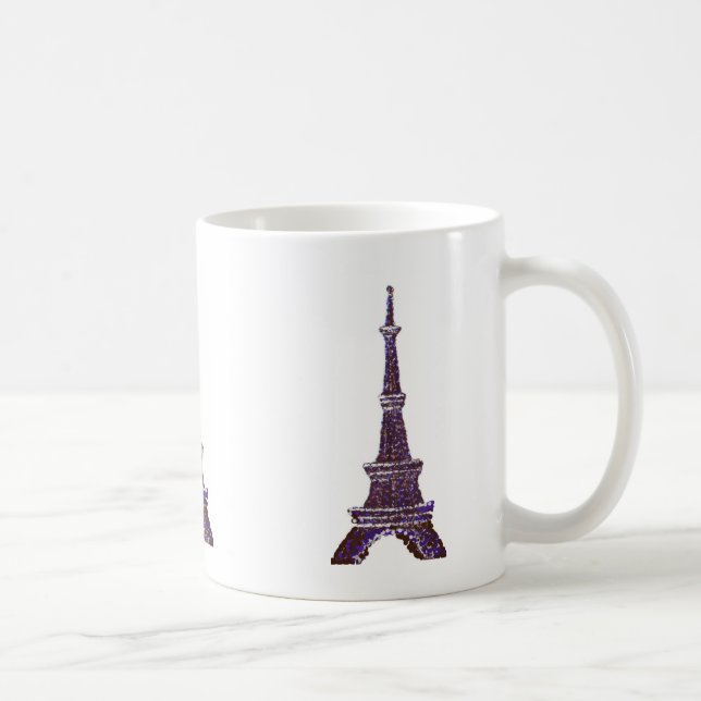 Eiffel Torn Pointillism mugg (Höger)