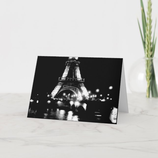 Eiffel torn, Pont de Lena [hälsningkortet] Kort (Framsida)