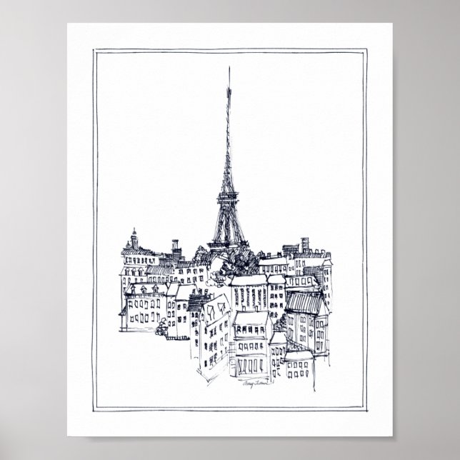 Eiffel Torn Poster (Framsidan)