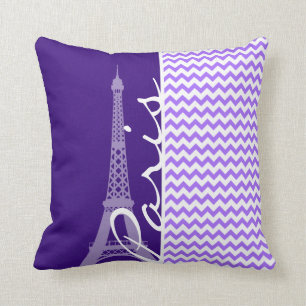 Eiffel torn; Purpurfärgad sparre Kudde