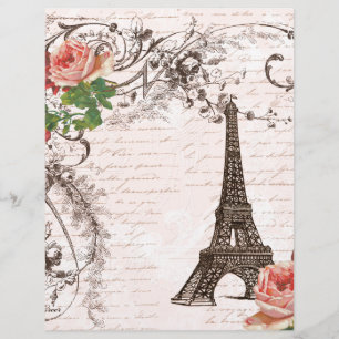 Eiffel Torn Red & Rosa ros