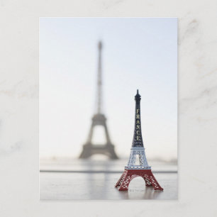 Eiffel Torn replik med original i Vykort