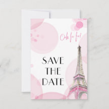 Eiffel Torn Rosa Paris Sweet 16