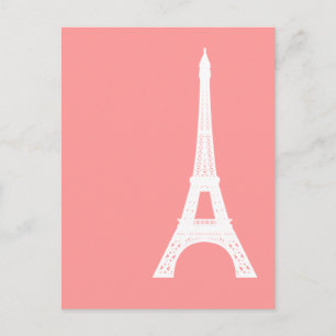 Eiffel Torn Rosa Vykort