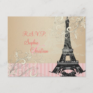 Eiffel Torn RSVP-program kräver 5 x 7 inbjudningar