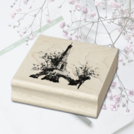 Eiffel Torn Rubber Frimärke Stämpel