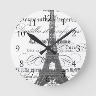 Eiffel torn rund klocka