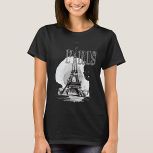 Eiffel Torn Shirt Vintage Souvenir Paris Frankrike T