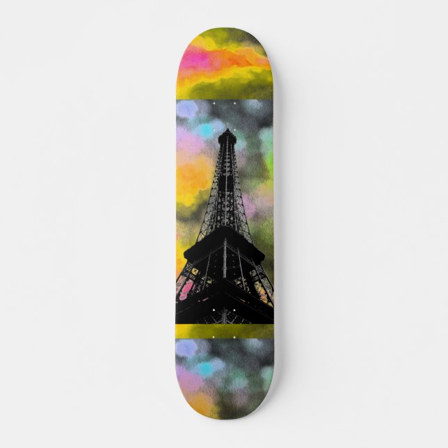 Eiffel Torn Skateboard (Framsida)