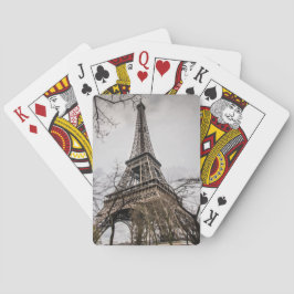 Eiffel torn som leker kort casinokort