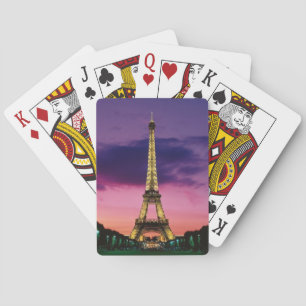 Eiffel torn som leker kort kortlek