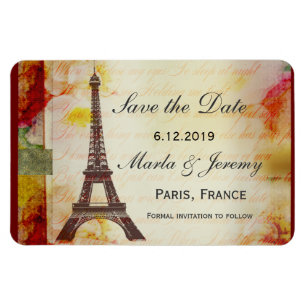 Eiffel Torn sparar datumet Magnet