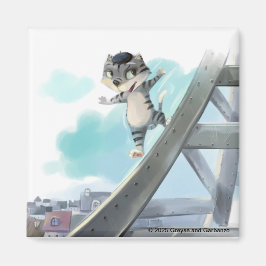 Eiffel Torn Square Magnet 2 tum