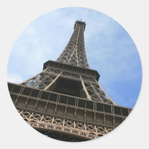 Eiffel Torn Stickers Runt Klistermärke