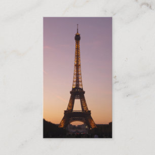 eiffel torn sunset visitkort
